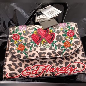 Ed Hardy Cheetah Print Mini Bag ( NWT)